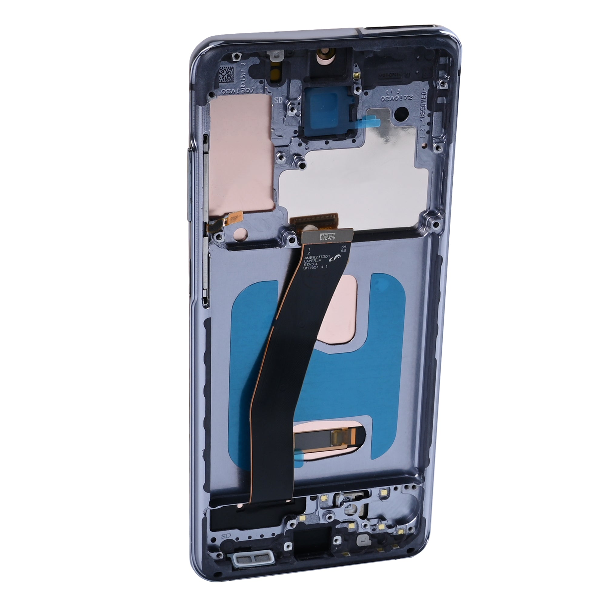 Samsung Galaxy S20 G980F Ecran et Numériseur Avec Cadre Gris Cosmique Soft-OLED