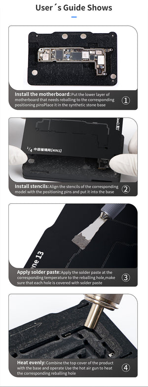 QIANLI Middle Frame Reballing Platform For Apple iPhone 13 Series