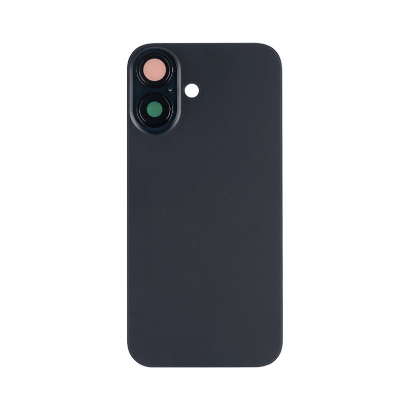 For Apple 16 Verre arrière sans NFC, cadre de caméra agrandi Noir Compatible