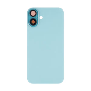For Apple 16 Plus Verre arrière sans NFC, cadre de caméra agrandi Compatible avec Teal