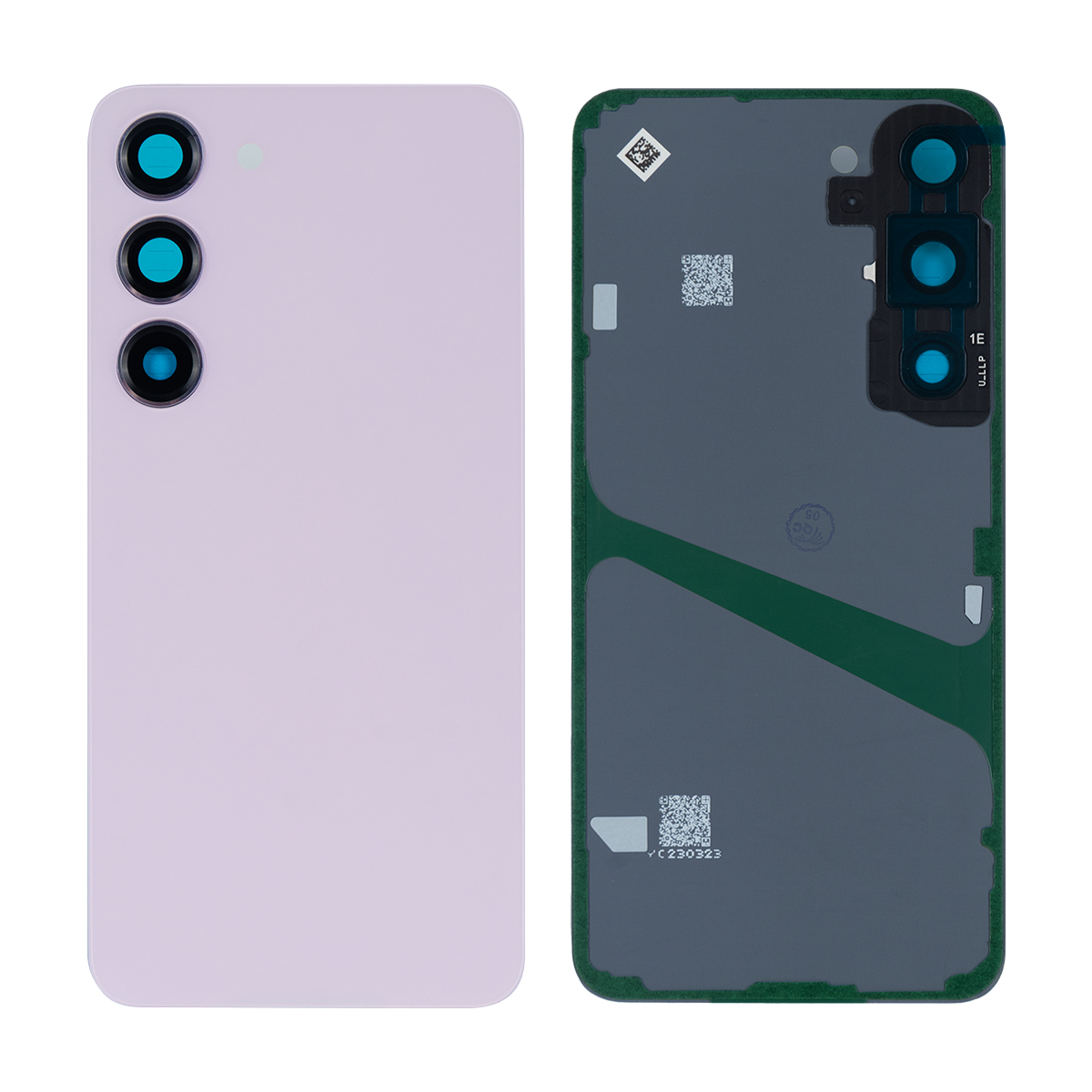 Coque arrière Samsung Galaxy S23 S911B avec objectif Lavender Original