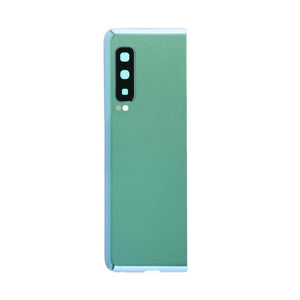 Coque arrière Samsung Galaxy Fold 5G F907B avec espace pour objectif, couleur argent, OEM