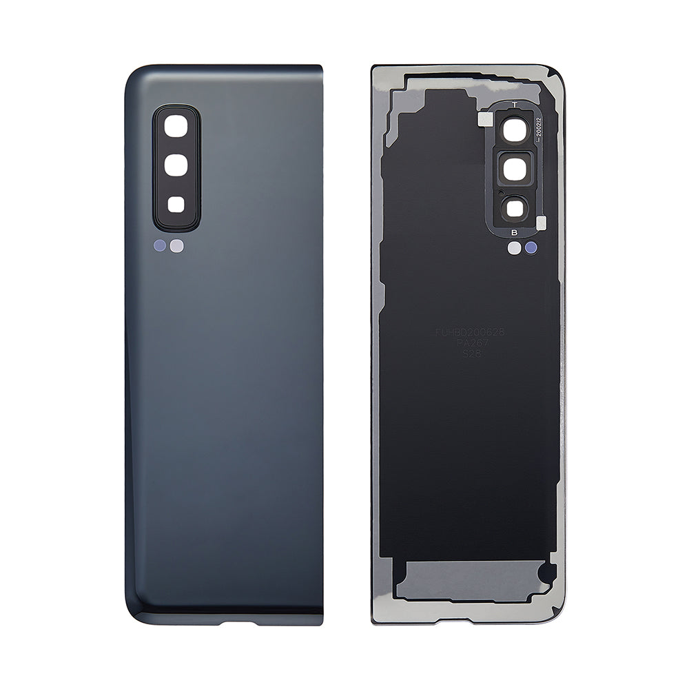 Coque arrière Samsung Galaxy Fold F900F avec lentille Cosmos Black OEM