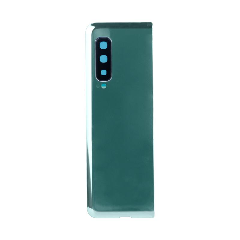 Coque arrière Samsung Galaxy Fold F900F avec espace pour objectif, couleur argent, OEM