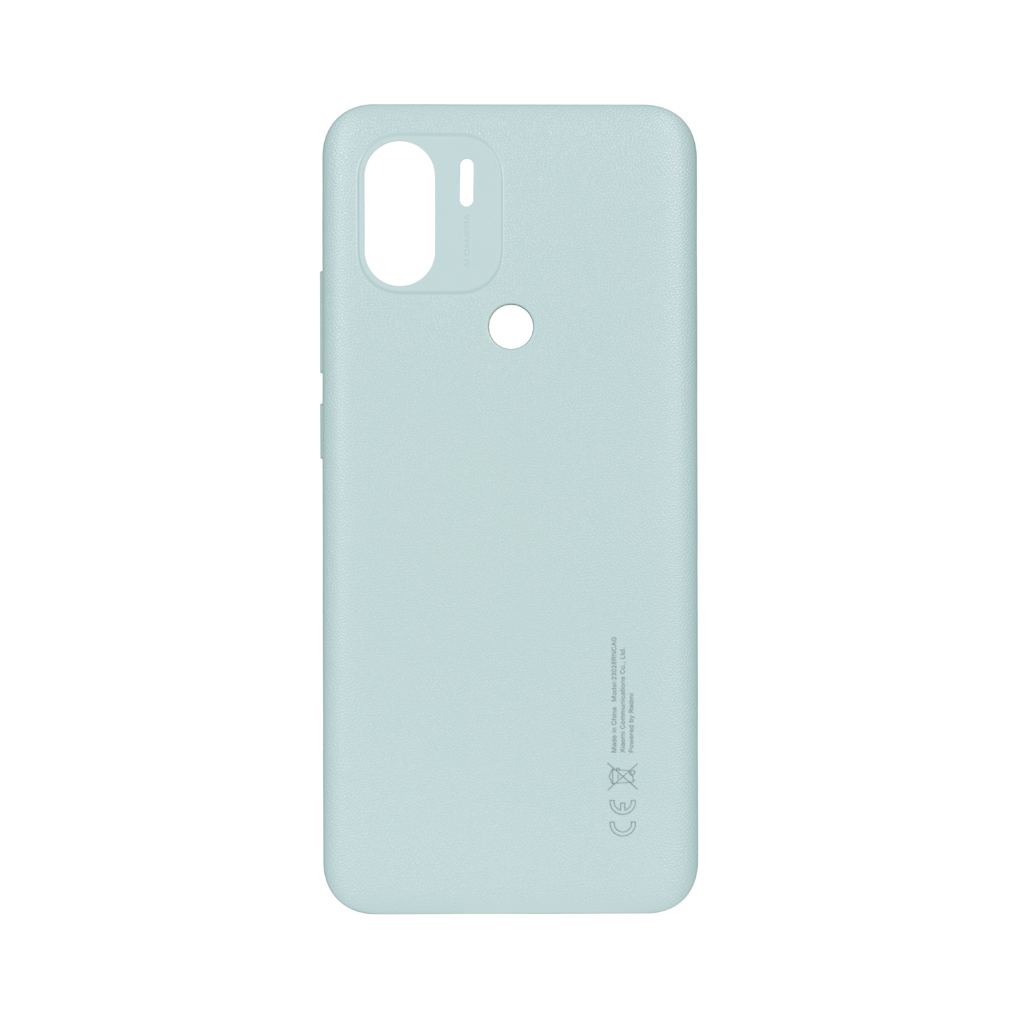 Coque arrière Xiaomi Redmi A2 sans objectif, vert océan, OEM