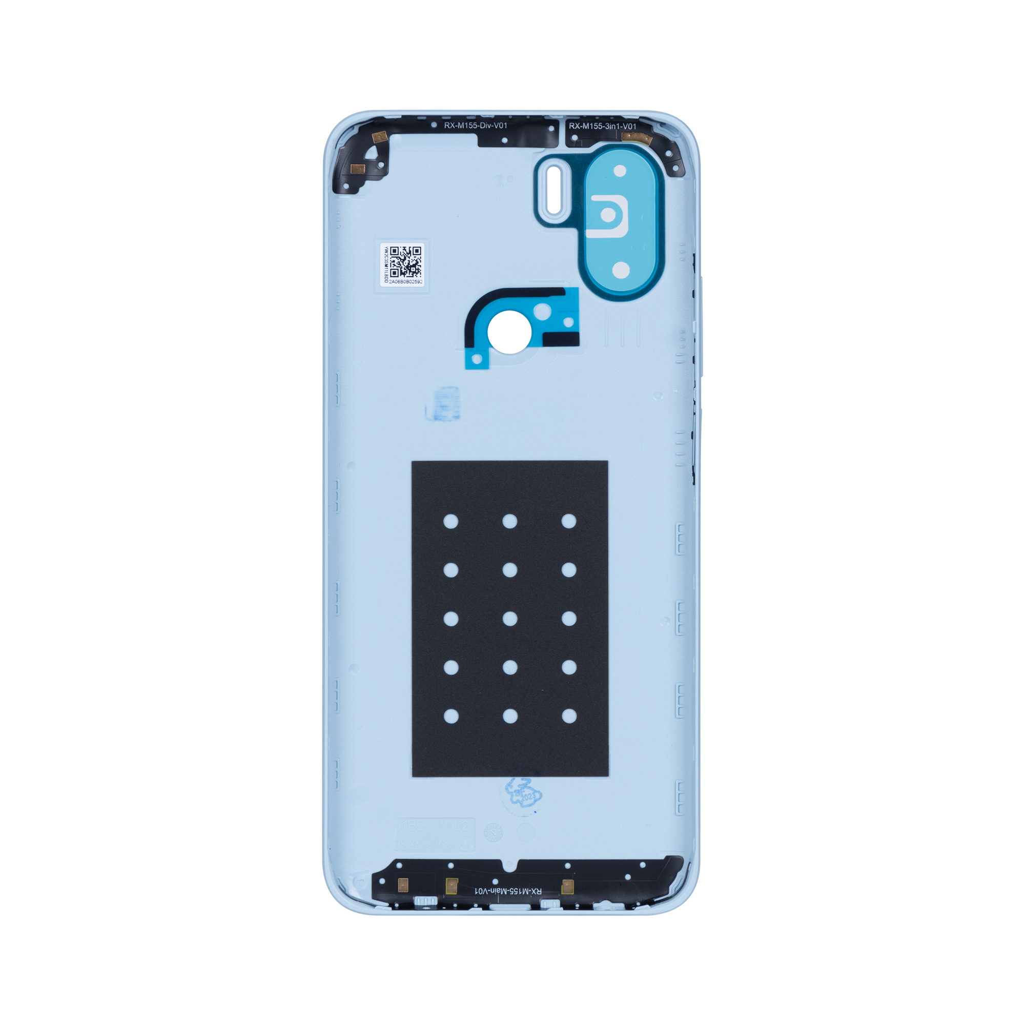 Coque arrière Xiaomi Redmi A2 sans objectif, bleu aqua, OEM