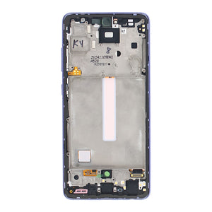 Samsung Galaxy A52 A525F, A52 5G A526B, A52s 5G A528B Display And Digitizer With Frame Awesome Violet Service Pack
