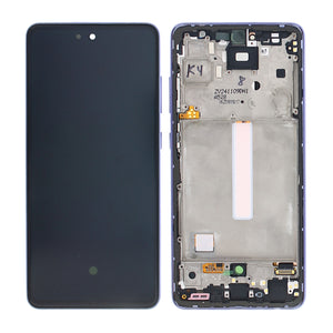 Samsung Galaxy A52 A525F, A52 5G A526B, A52s 5G A528B Display And Digitizer With Frame Awesome Violet Service Pack