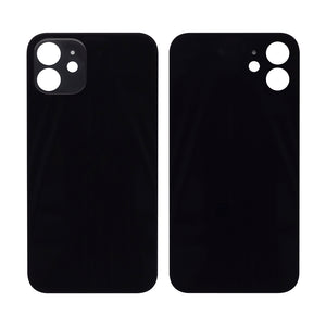 For Apple 12 Verre arrière, cadre de caméra agrandi Noir Compatible