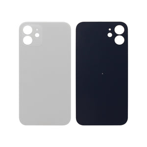 For Apple 12 Verre arrière, cadre de caméra agrandi Blanc Compatible