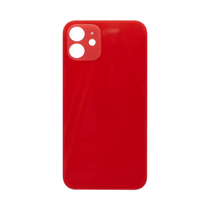 For Apple 12 Verre arrière, cadre de caméra agrandi rouge Compatible