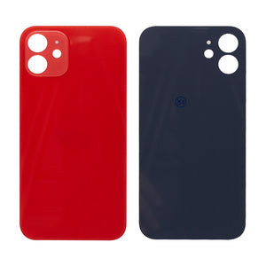 For Apple 12 Verre arrière, cadre de caméra agrandi rouge Compatible