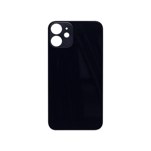 For Apple 12 Mini Verre arrière, cadre de caméra agrandi Noir Compatible