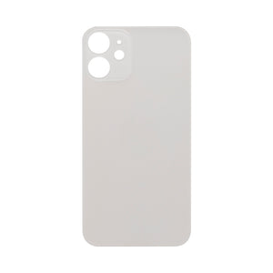 For Apple 12 Mini Verre arrière, cadre de caméra agrandi Blanc Compatible