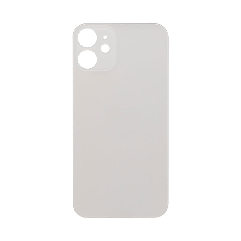 For Apple 12 Mini Verre arrière, cadre de caméra agrandi Blanc Compatible