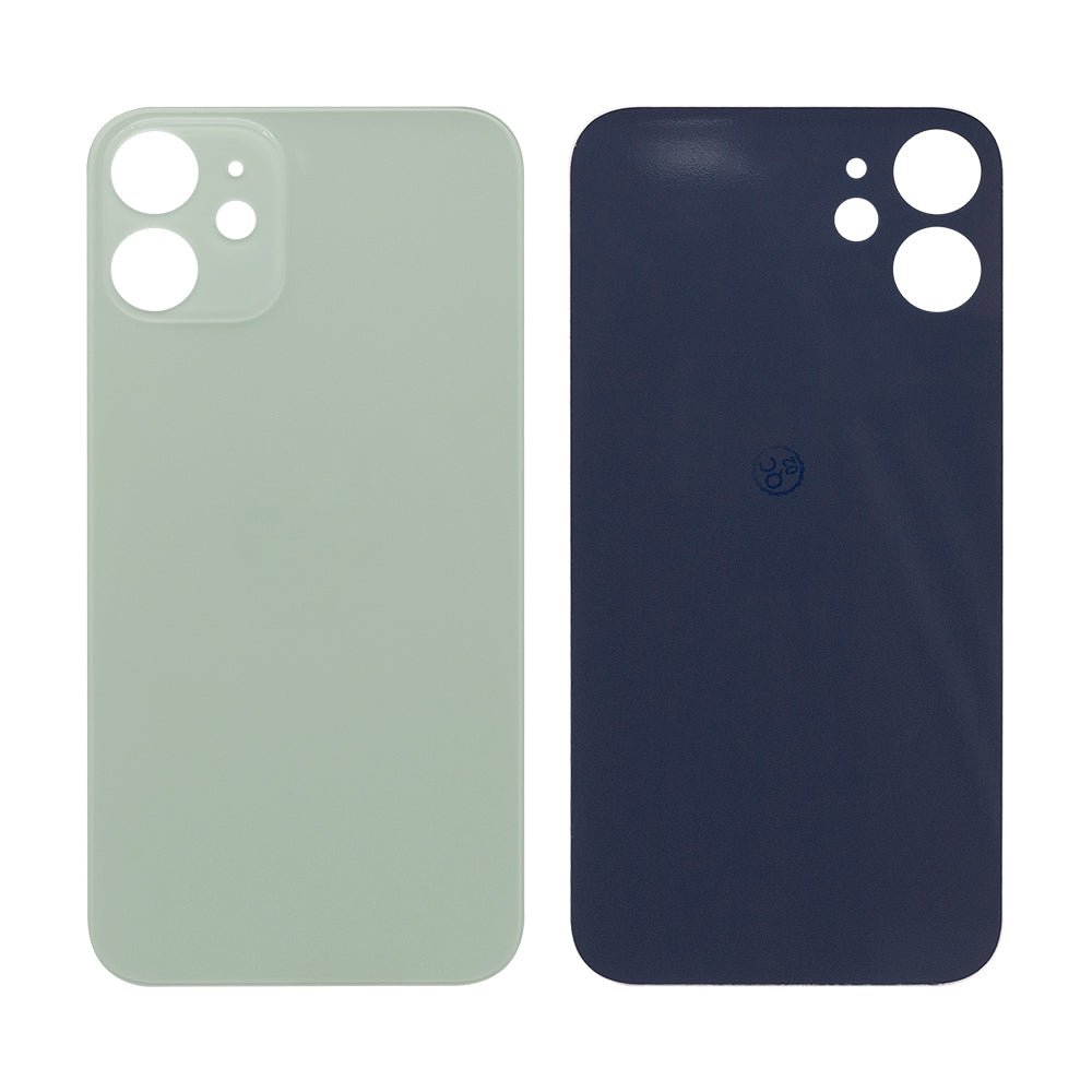 For Apple 12 Mini Verre arrière, cadre de caméra agrandi Vert Compatible