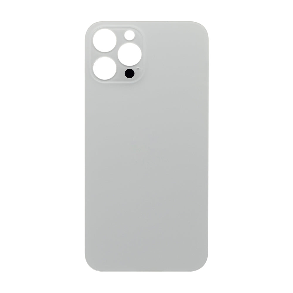 For Apple 12 Pro Max Verre arrière, cadre d'appareil photo agrandi Argent Compatible