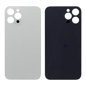 For Apple 12 Pro Max Verre arrière, cadre d'appareil photo agrandi Argent Compatible