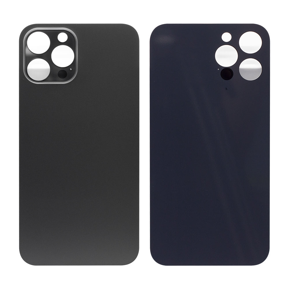 For Apple 12 Pro Max Verre arrière, cadre d'appareil photo agrandi Graphite Compatible