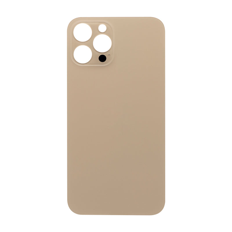 For Apple 12 Pro Max Verre arrière, cadre d'appareil photo agrandi Compatible avec la couleur or