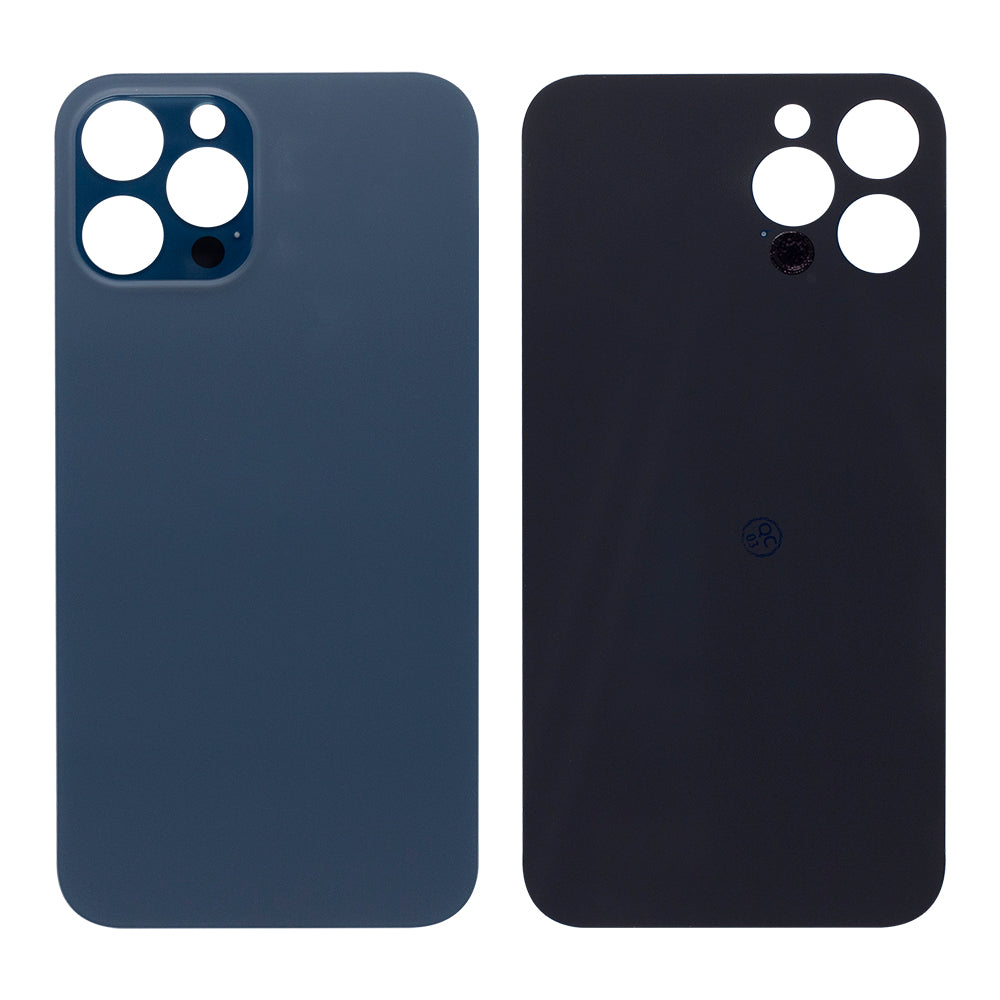 For Apple 12 Pro Max Verre arrière, cadre de caméra agrandi Pacific Blue Compatible