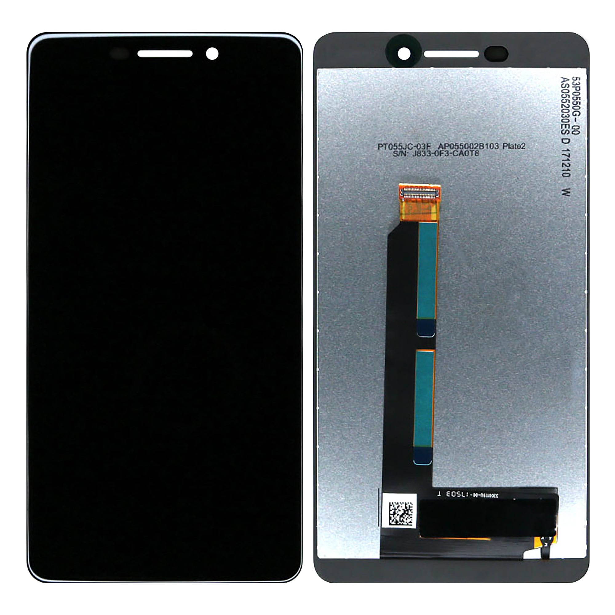Nokia 6.1 (2018) Écran et numériseur sans cadre Noir OEM
