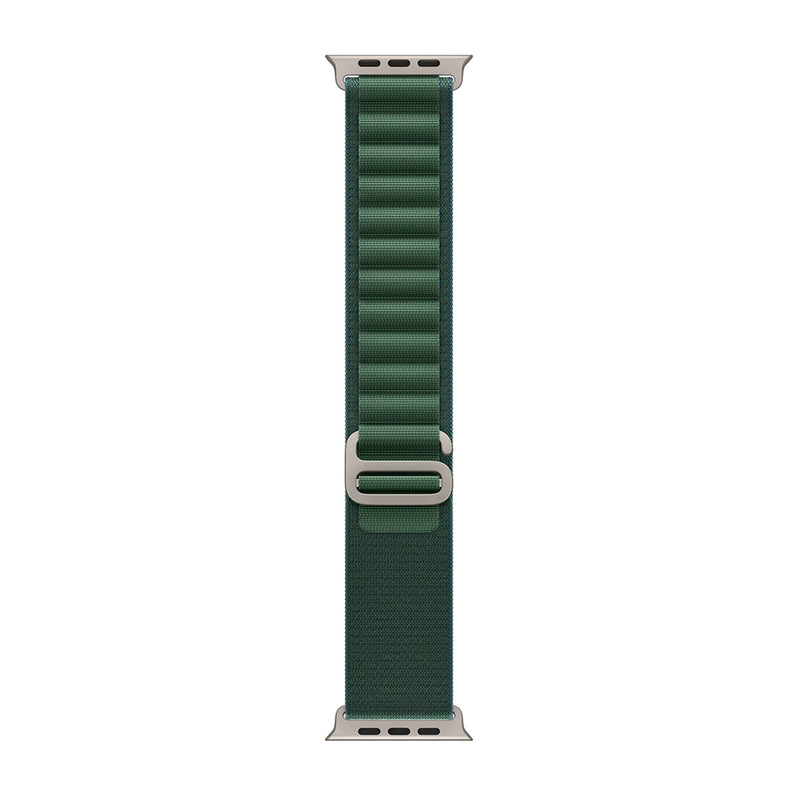 Bracelet en nylon Alpine Loop For Apple 42 mm, 44 mm, 45 mm, 49 mm Vert Boîte de vente au détail