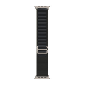 Bracelet en nylon Alpine Loop For Apple 42 mm, 44 mm, 45 mm, 49 mm Noir Boîte de vente au détail
