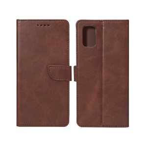Bibliothèque Rixus pour Samsung Galaxy S24 Plus, S25 Plus Marron