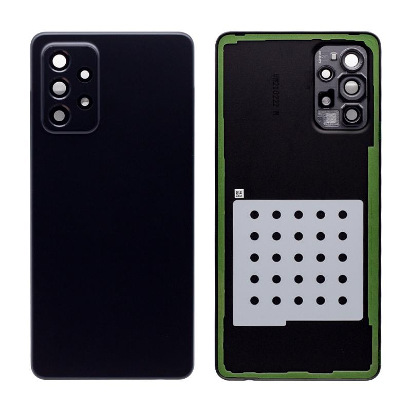 Coque arrière Samsung Galaxy A72 A725F avec objectif Awesome Black OEM