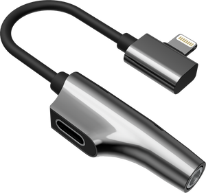 Rixus RXL07 Adapter Charge And Audio Cable For Lightning Connector