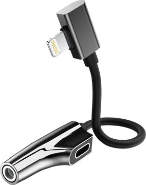 Rixus RXL07 Adapter Charge And Audio Cable For Lightning Connector