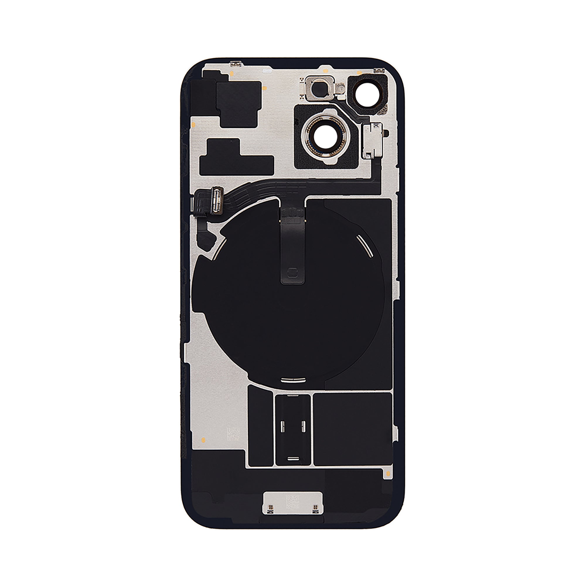 For Apple 15 Verre arrière sans NFC, cadre de caméra agrandi Vert Compatible