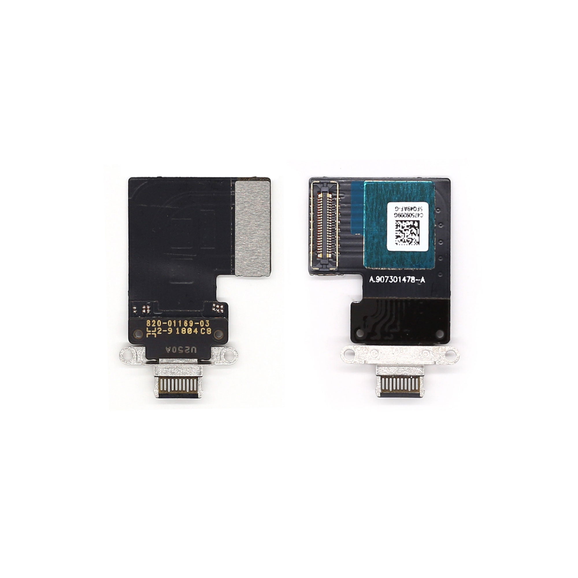 For Apple Pro 11 pouces (2018, 2020), iPad Pro 12,9 pouces (2018, 2020) Système de recharge Flex Black Pulled