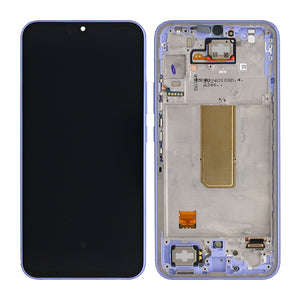 Samsung Galaxy A34 5G A346B Display And Digitizer With Frame Violet Service Pack