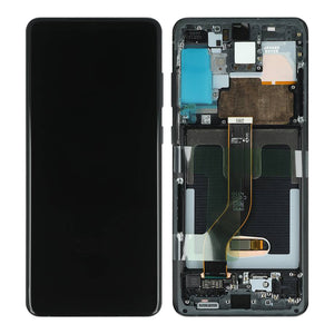 Samsung Galaxy S20 Plus G985F, S20 Plus 5G G986F Écran et numériseur avec cadre Cosmic Black Service Pack