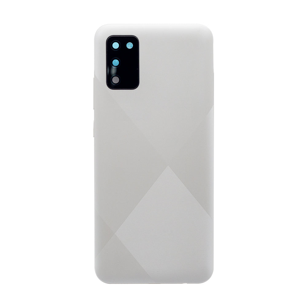 Coque arrière Samsung Galaxy A02s A025F avec objectif blanc OEM