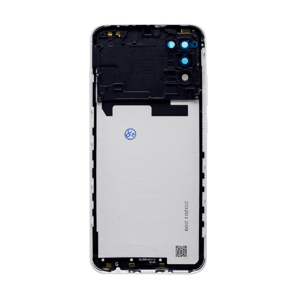 Coque arrière Samsung Galaxy A02s A025F avec objectif blanc OEM