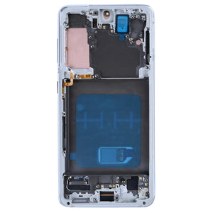 Samsung Galaxy S21 G991B Display And Digitizer With Frame Phantom White Soft-OLED