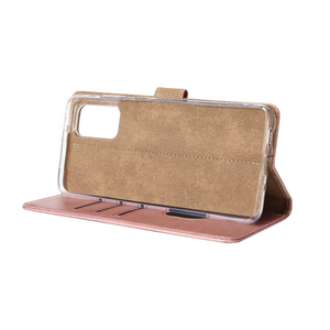 Rixus Bookcase Pour Samsung Galaxy A52 5G Rose