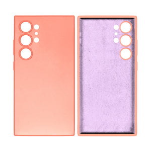 Rixus Soft TPU Phone Case For Samsung Galaxy S24 Ultra Pink