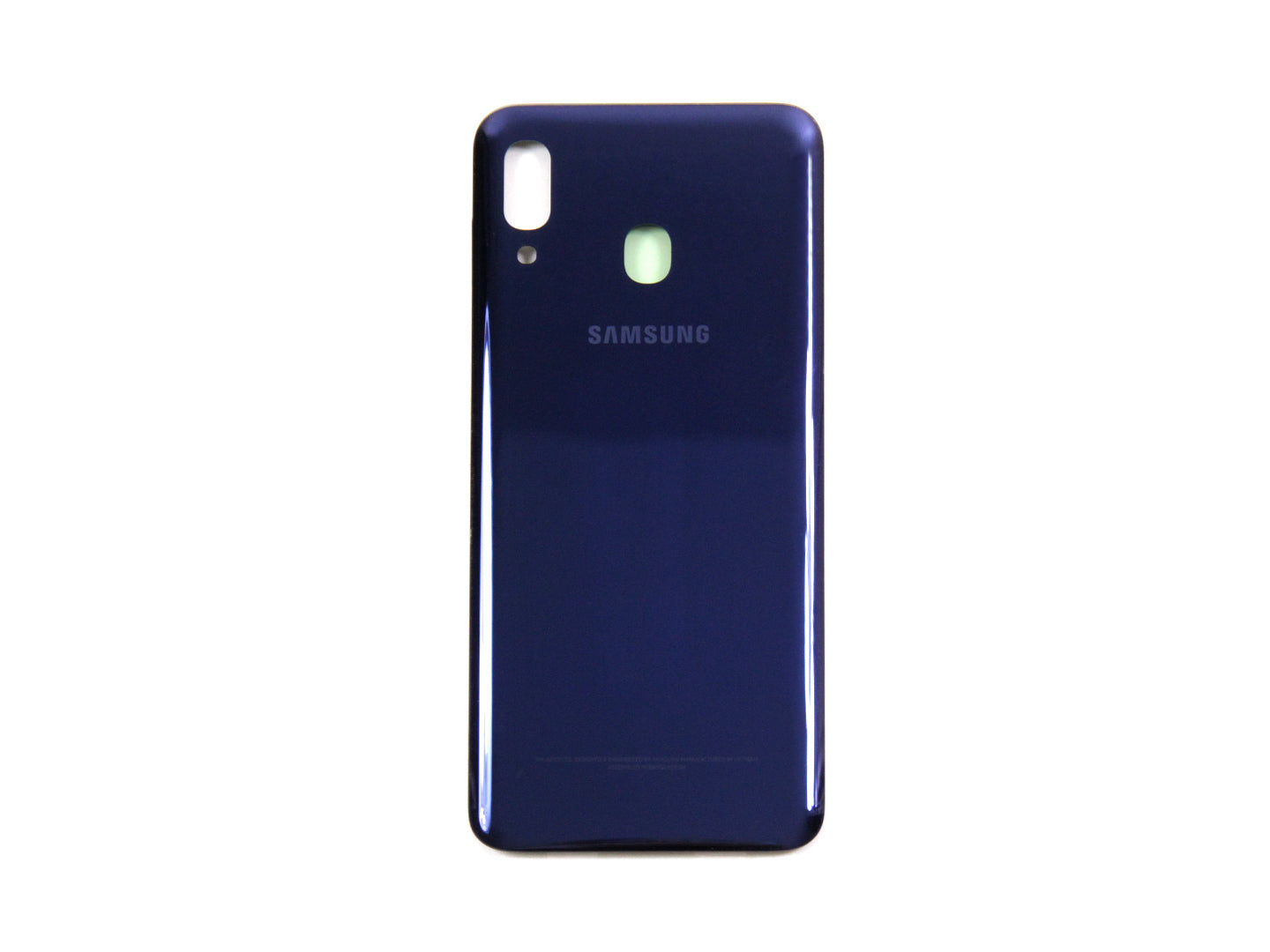 Coque arrière Samsung Galaxy A20 A205F avec objectif bleu foncé OEM