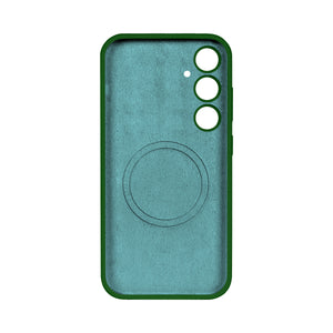 Rixus Soft TPU Phone Case With MagSafe Compatible For Samsung Galaxy S24 Plus Dark Green