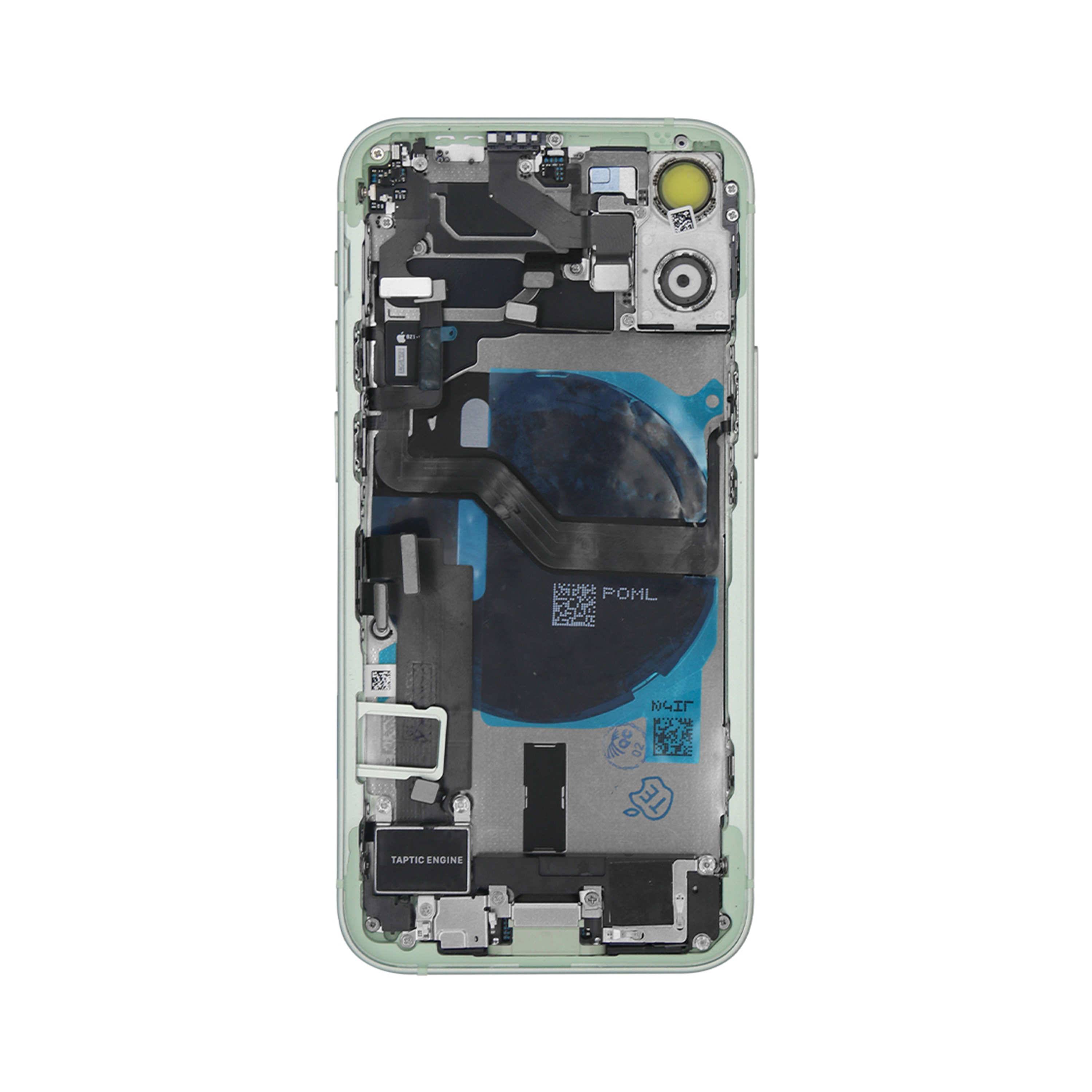 For Apple boîtier For Apple 12 Mini avec petites pièces, vert OEM