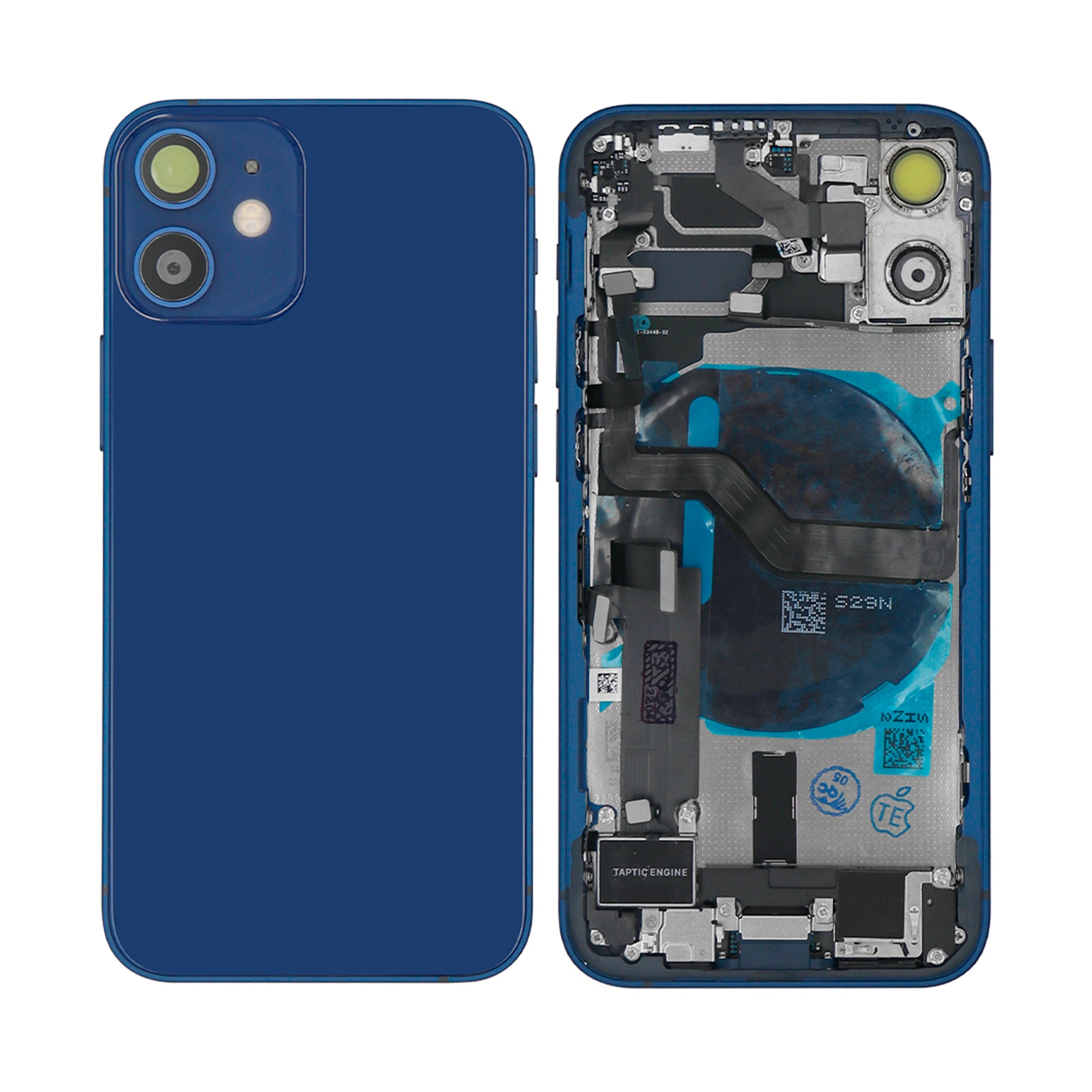 For Apple boîtier For Apple 12 Mini avec petites pièces, bleu, OEM