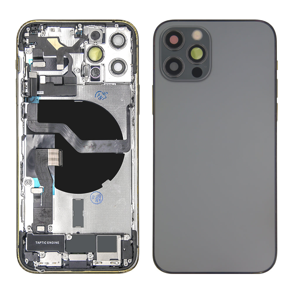 For Apple boîtier For Apple 12 Pro avec petites pièces graphite OEM