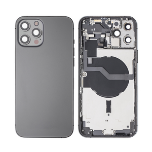 For Apple 12 Pro Max Boîtier avec petites pièces Graphite OEM