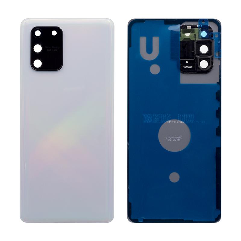 Coque arrière Samsung Galaxy S10 Lite G770F avec prisme pour objectif, blanche, OEM