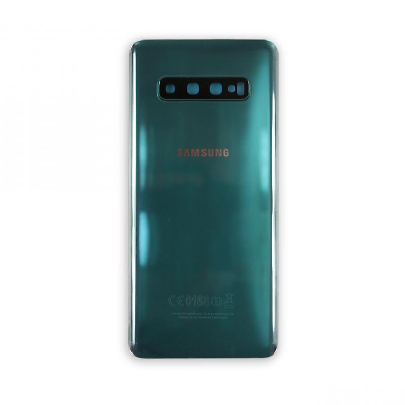 Coque arrière Samsung Galaxy S10 Plus G975F avec prisme objectif vert OEM