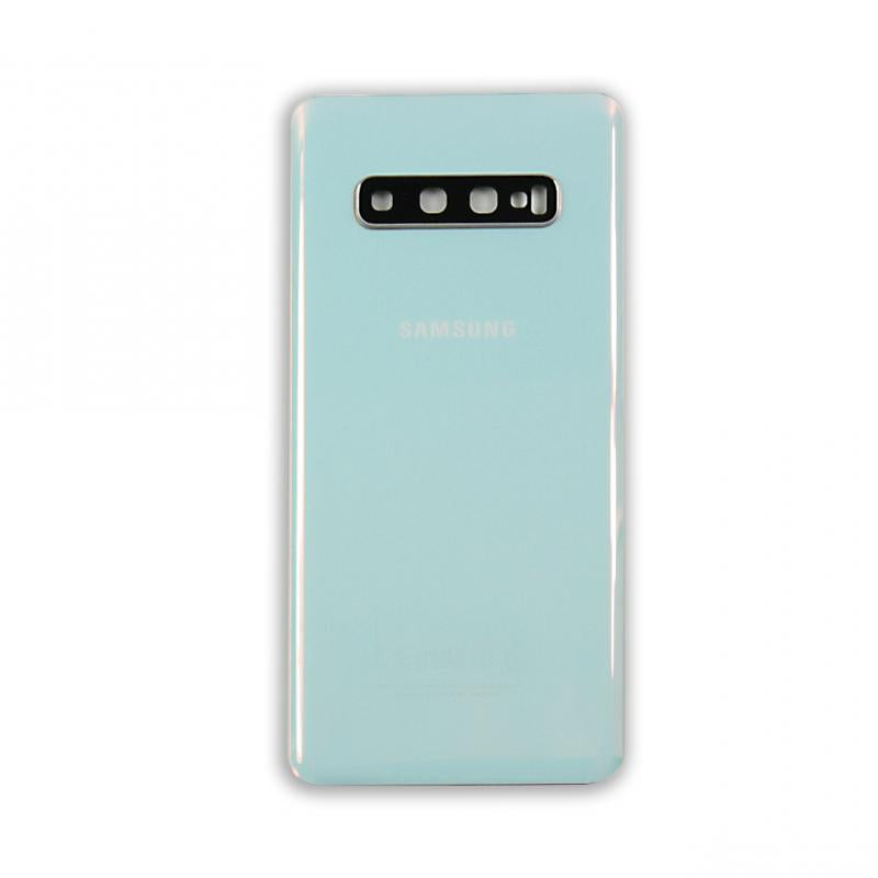 Coque arrière Samsung Galaxy S10 Plus G975F avec prisme d'objectif blanc OEM